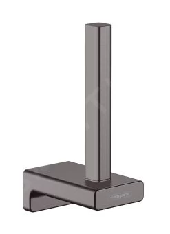 Hansgrohe AddStoris - Distributore Di Carta Igienica, Cromo Nero Spazzolato 41756340