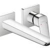 Hansgrohe Logis - Miscelatore Da Lavabo Fine Ad Incasso, Montaggio A 2 Fori, EcoSmart, Cromo 71256000