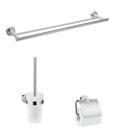 Hansgrohe Logis Universal - Set Di Accessori Per Bagno, Cromato 41727000