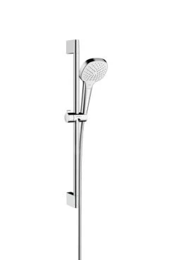 Hansgrohe Croma Select E - Set Doccia Vario EcoSmart 9 L/min 0,65 M, Bianco/cromato 26583400