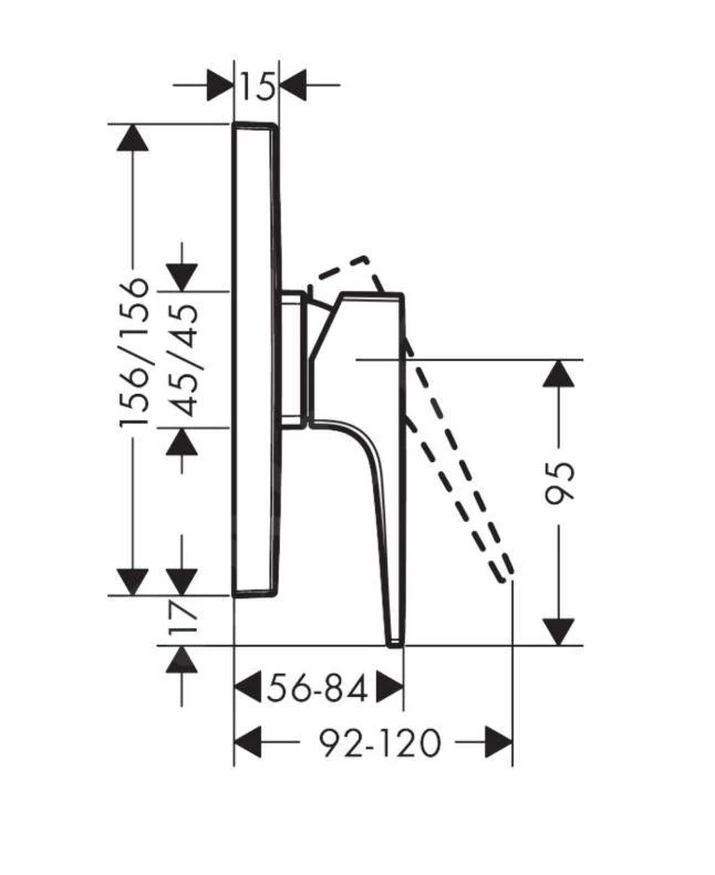 Hansgrohe Metropol - Miscelatore Doccia Monocomando Ad Incasso, Cromato 74565000 2 Hansgrohe Metropol - Miscelatore Doccia Monocomando Ad Incasso, Cromato 74565000 - immagine 2