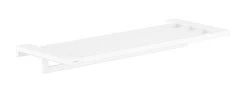 Hansgrohe AddStoris - Mensola Con Portasciugamani, Lunghezza 650 Mm, Bianco Opaco 41751700