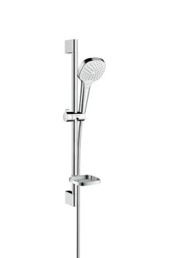 Hansgrohe Croma Select E - Set Doccia Vario 0,65m Con Porta Saponetta Casetta, Bianco/cromato 26586400