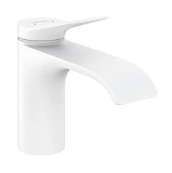 Hansgrohe Vivenis - Miscelatore Da Lavabo 80, Con Sistema Di Scarico, EcoSmart, Bianco Opaco 75010700